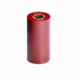 Термотрансферная красящая лента (Красный) Риббон WAX Standart (RED) 110*74 1/2" Out